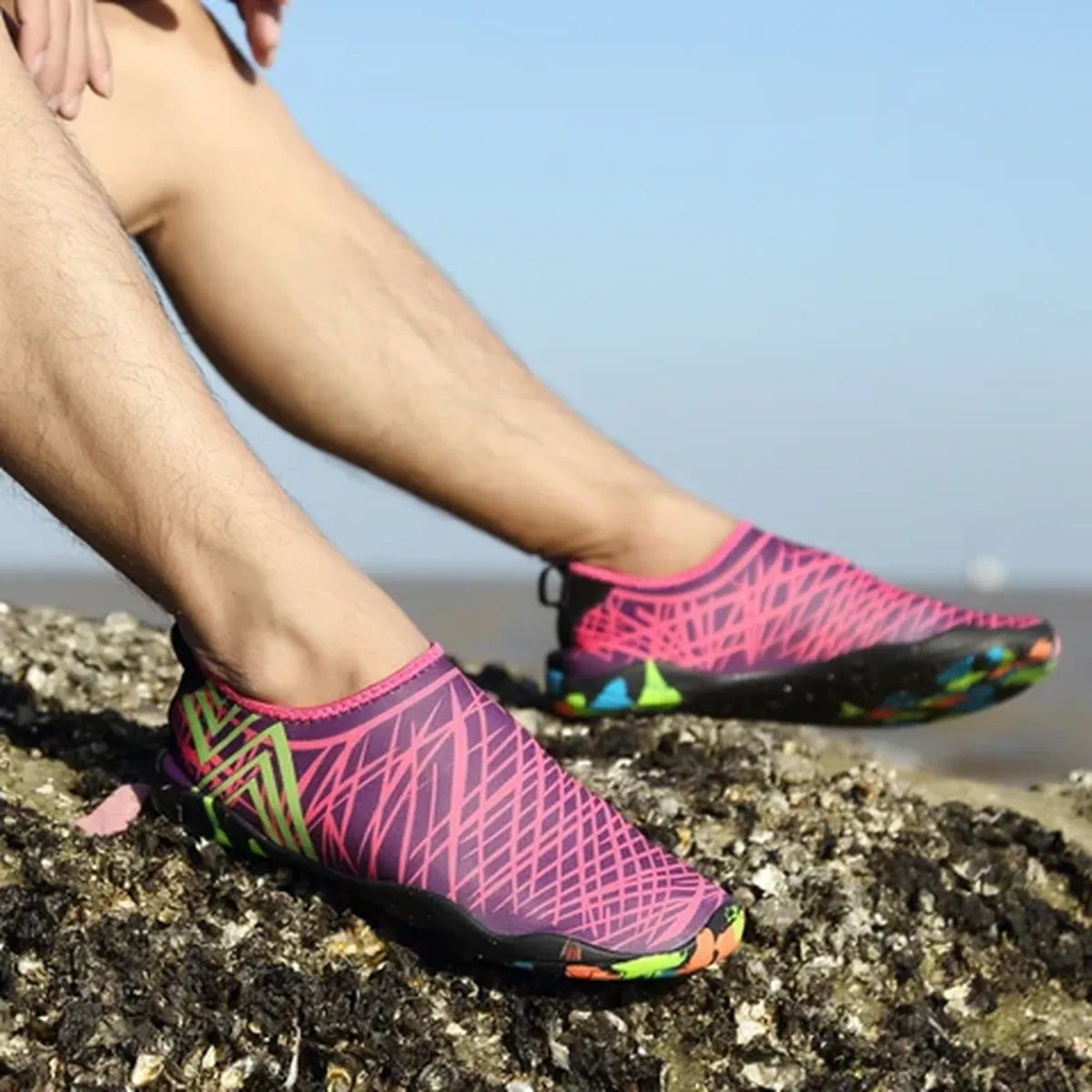 AQUA&MODA - Aquashoes Zapatos Acuáticos Unisex Aquamoda M1AFR Fucsia - Fucsia