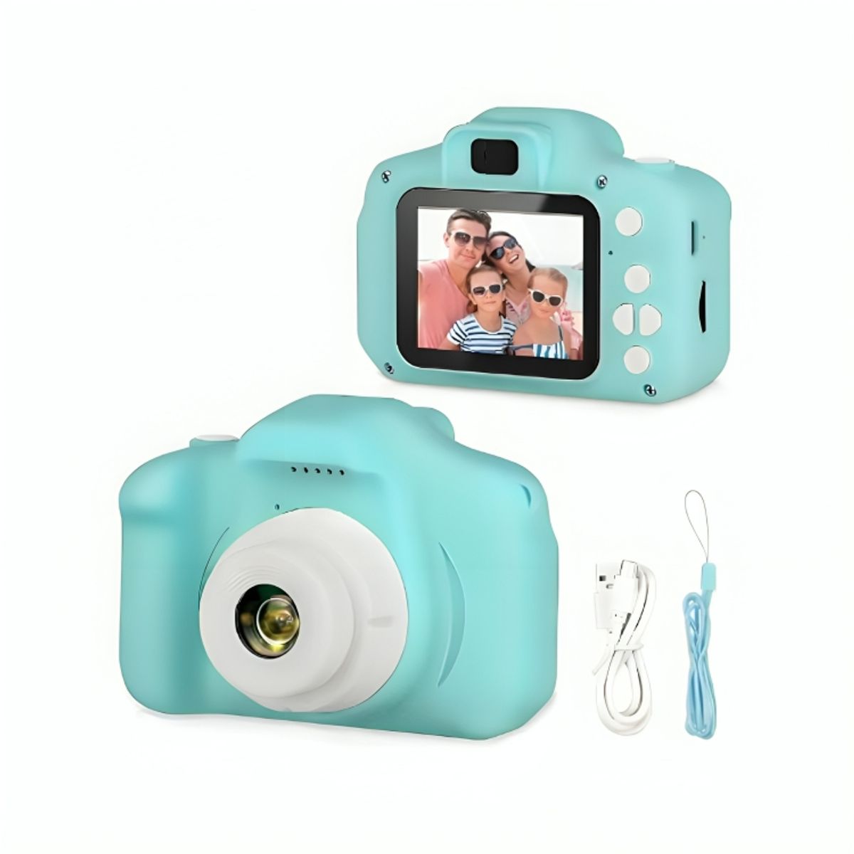 GENERICO - Mini Cámara Digital Recargable para Niños Color Verde