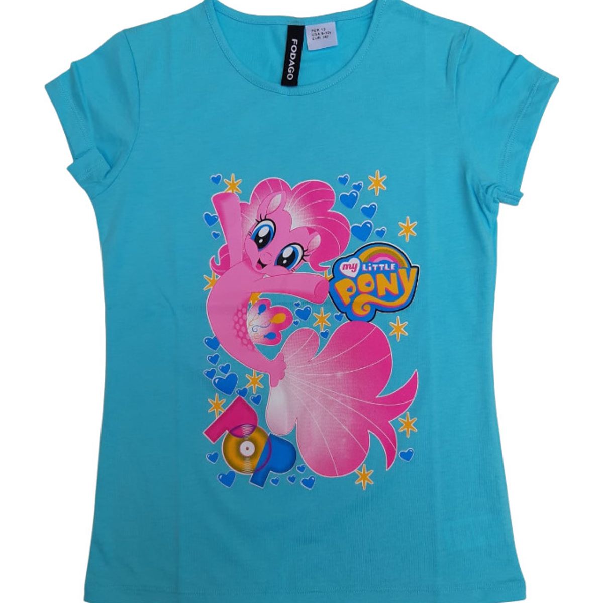 FODAGO - Polo niña manga corta diseño 2 - Turquesa.