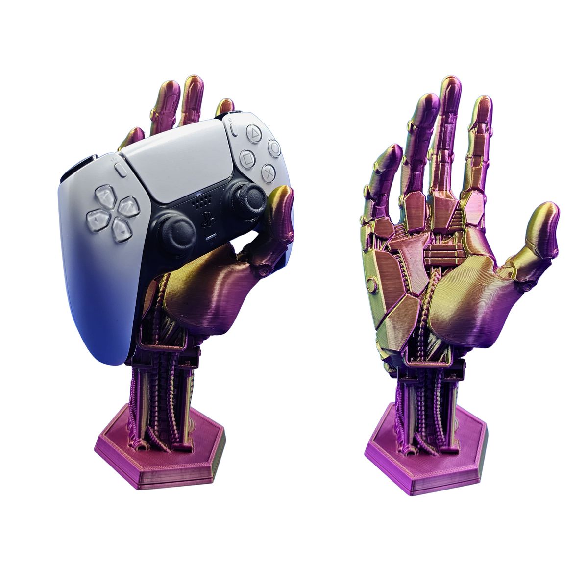 GENERICO - Soporte Para Mando de PlayStation Mano de Robot Bicolor.