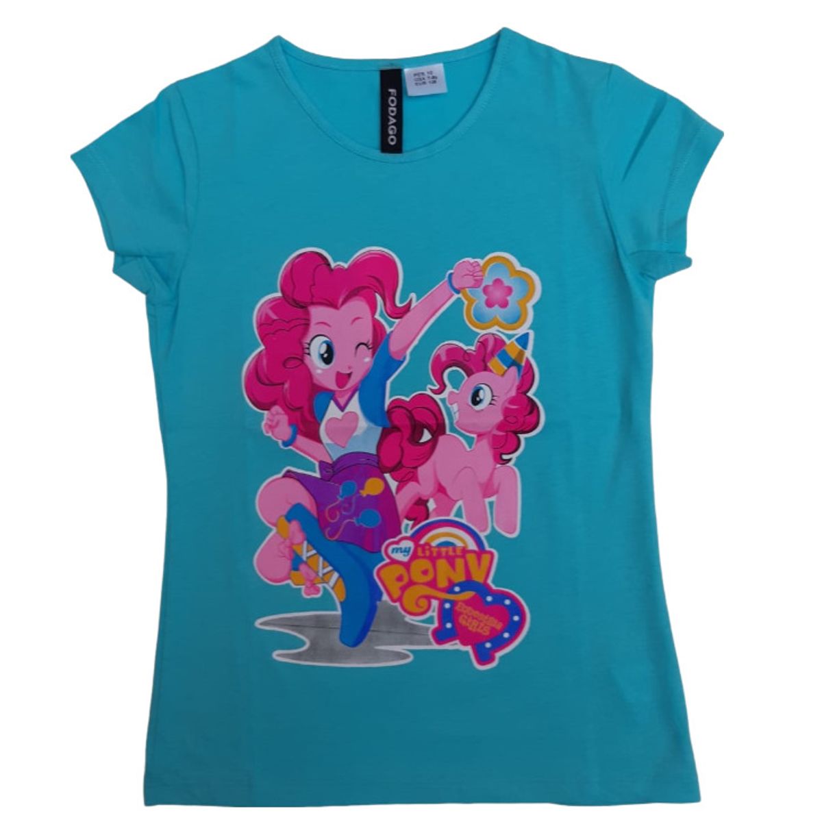 FODAGO - Polo niña manga corta diseño 3 - Turquesa