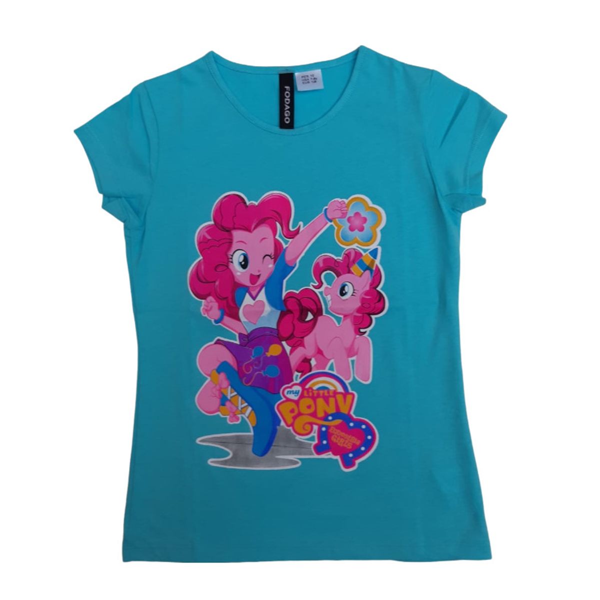 FODAGO - Polo niña manga corta diseño 3 - Turquesa