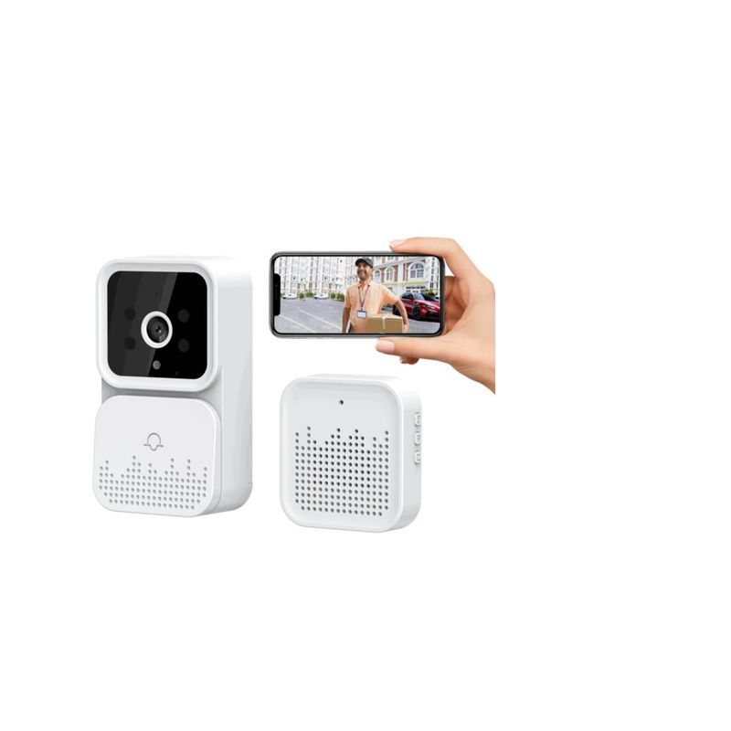 GENERICO - Timbre Con Cámara HD Inalámbrica Intercomunicador Para El Hogar