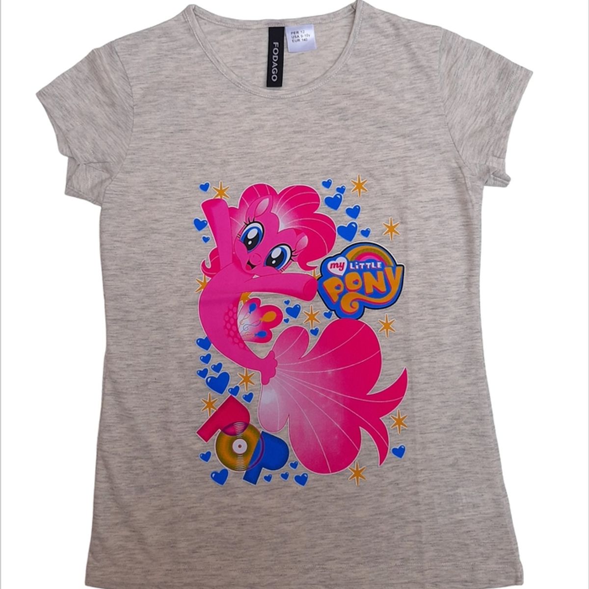 FODAGO - Polo niña manga corta diseño 7 - Beige.