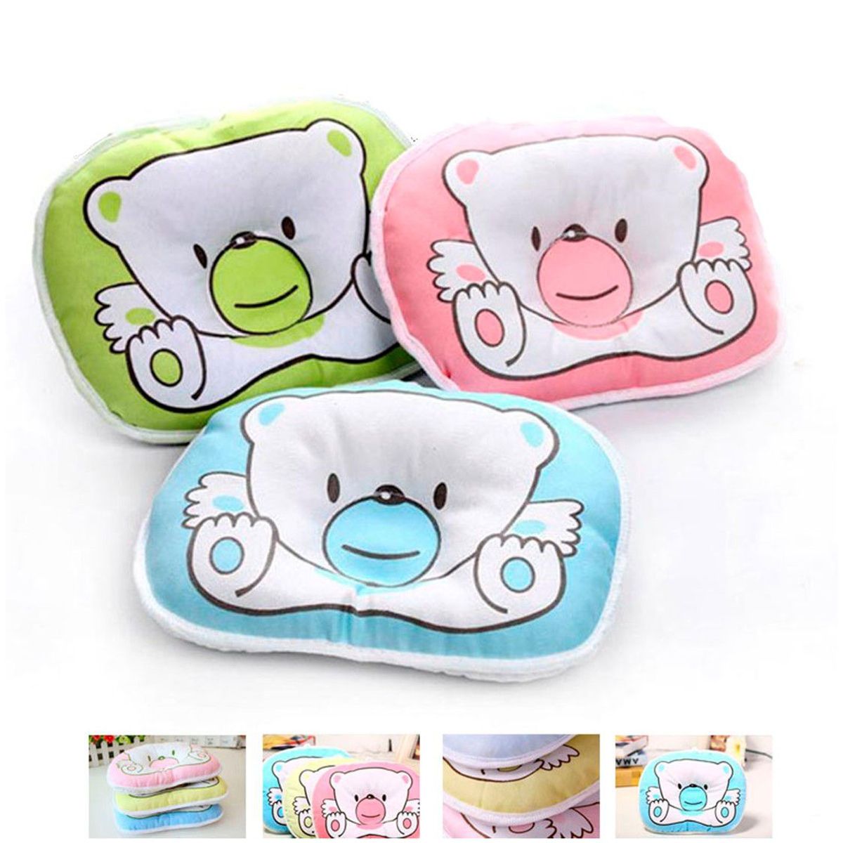 GENERICO - Tripack Almohada Anticabeza para Bebé