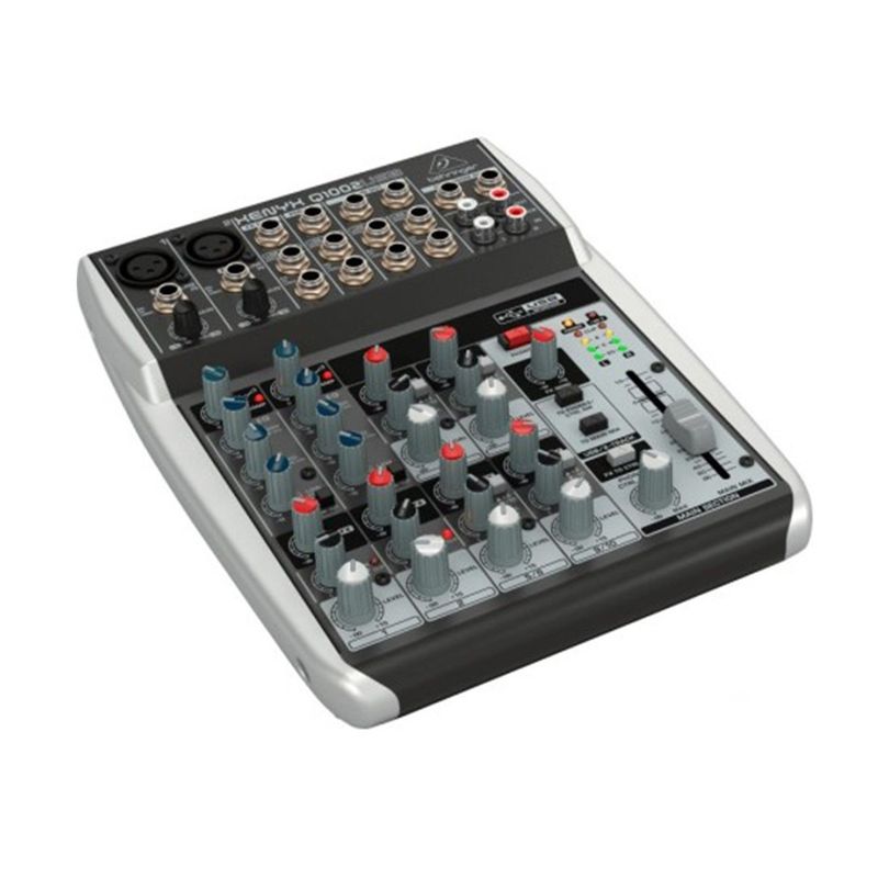 BEHRINGER - Mezcladora de 10 Entradas Behringer XENYX Q1002USB e Interfaz de Audio