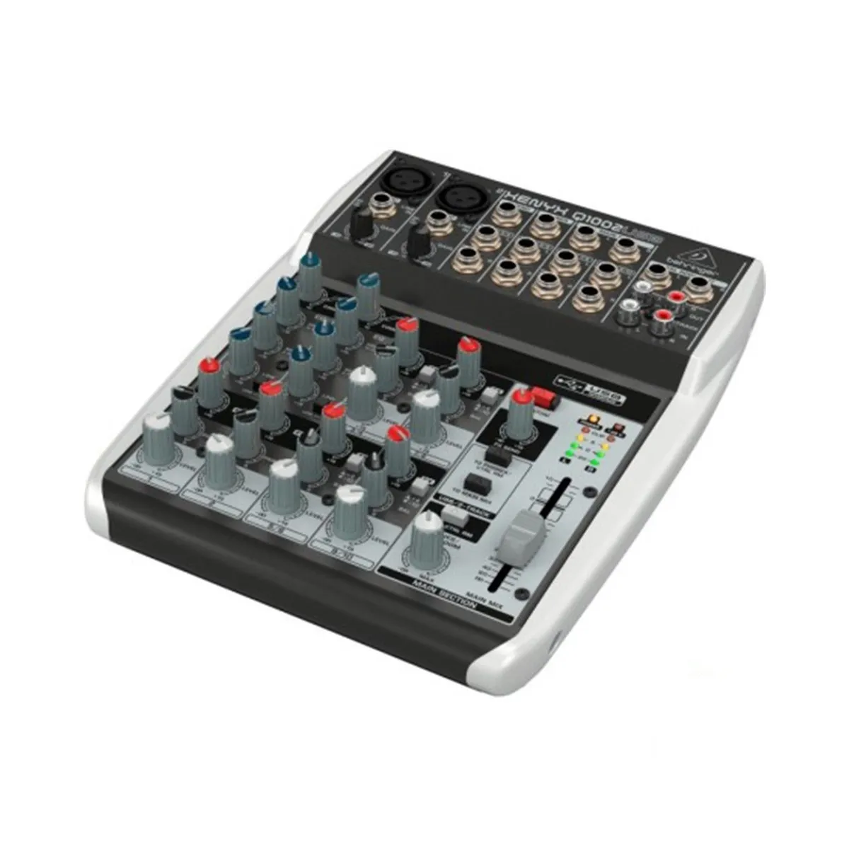 BEHRINGER - Mezcladora de 10 Entradas Behringer XENYX Q1002USB e Interfaz de Audio