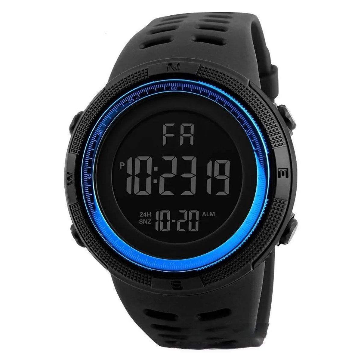GENERICO - Reloj UTHAI C26 Negro Azul Digital Hombre  Multifuncion Regalo Genieka