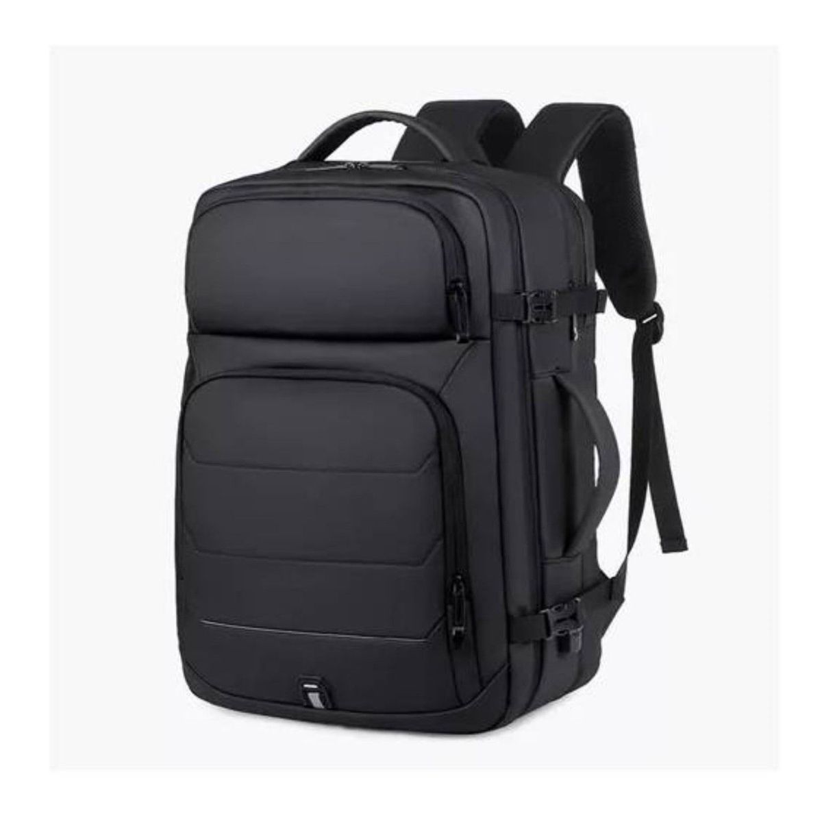 GENERICO - Mochila Impermeable Doble Compartimiento Regulable Usb