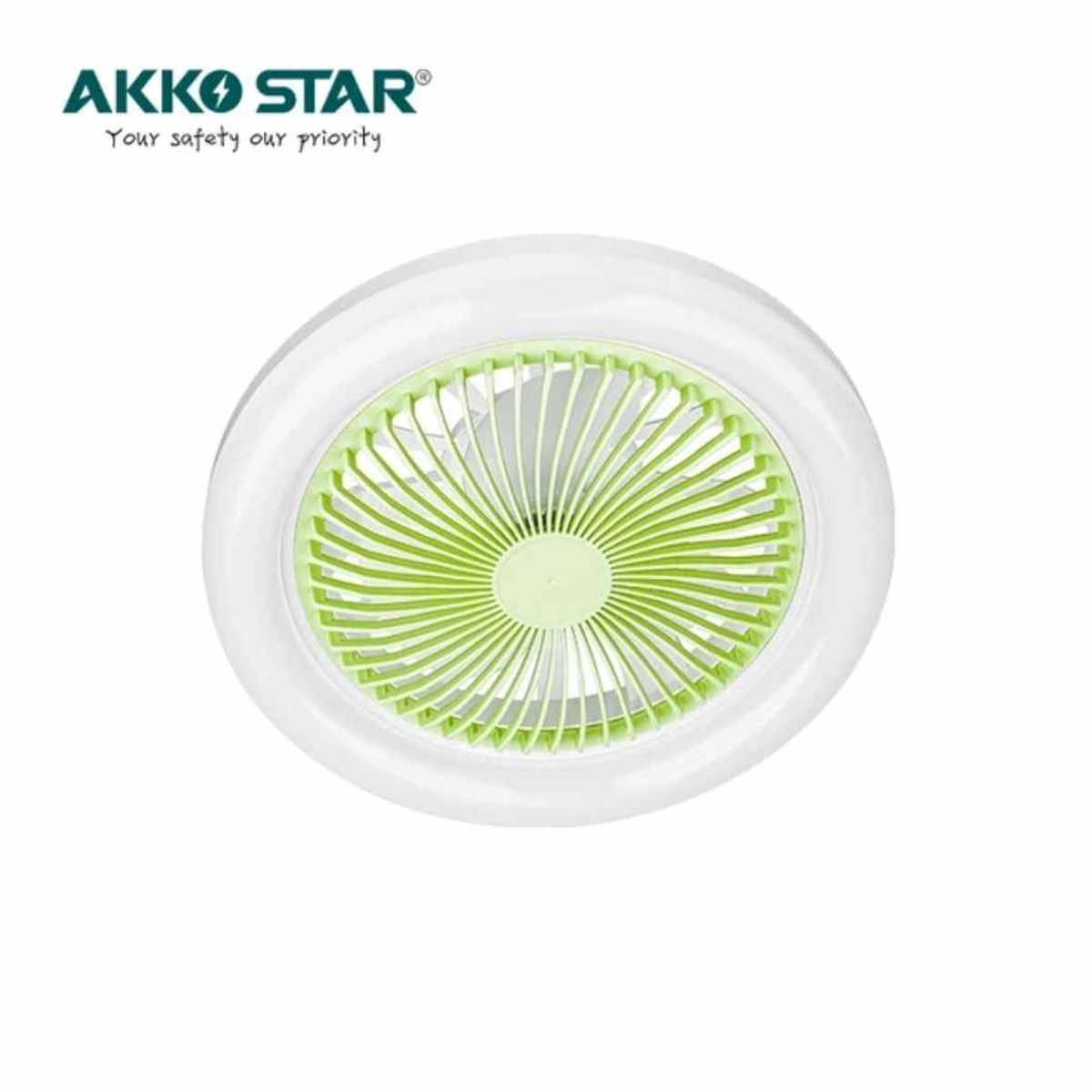 GENERICO - Foco Ventilador LED Ahorrador con Control Multifuncion Oficina Verde