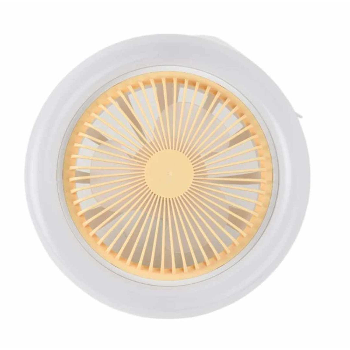 GENERICO - Foco Ventilador LED Ahorrador Control Multifuncion Oficina Amarillo