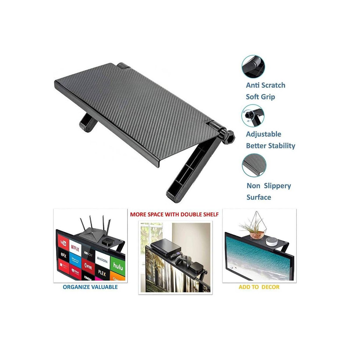 GENERICO - Estante Rack Soporte para TV Play Decodificador