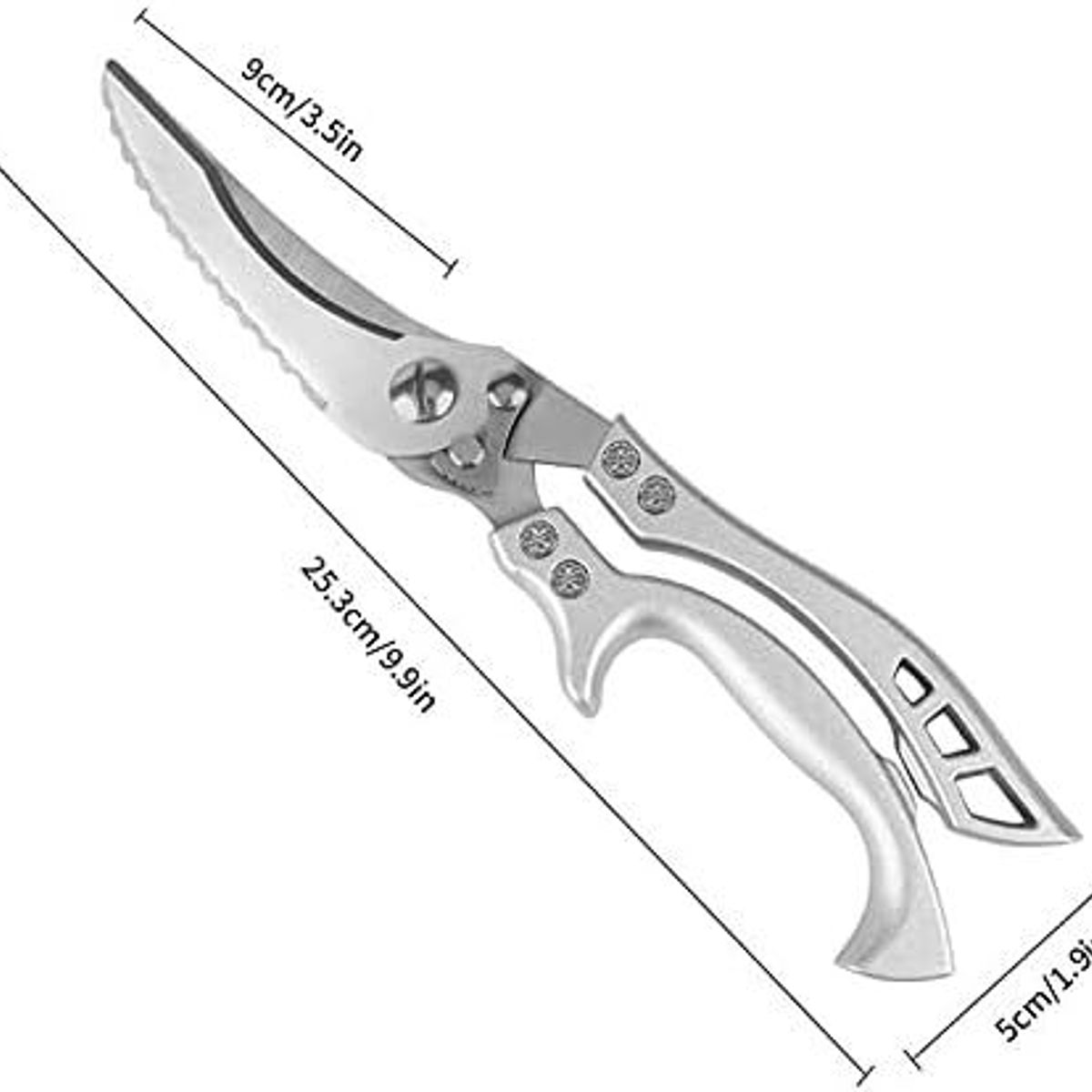 GENERICO - Tijera Acero Inoxidable De Cocina Multifunción