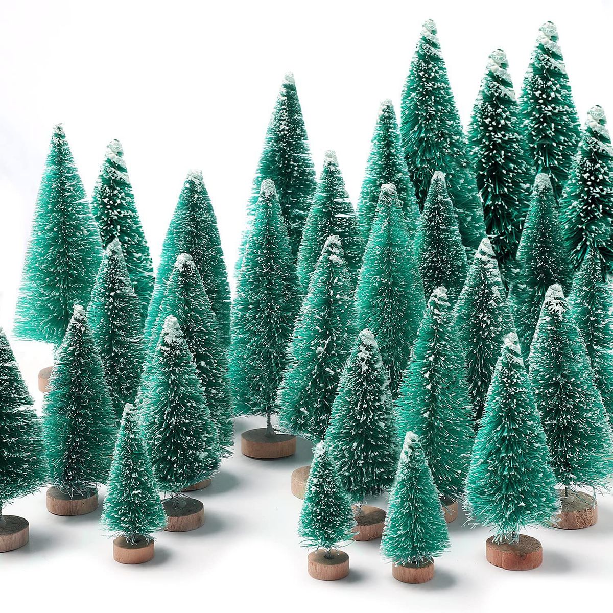 VATYERTY - 30 pcs Mini arboles artificiales para árbol de Navidad verde