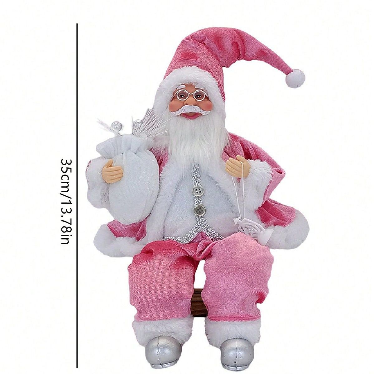 VATYERTY - 1 pieza-14 pulgadas sentado Chef Papá Noel para el hogar #3
