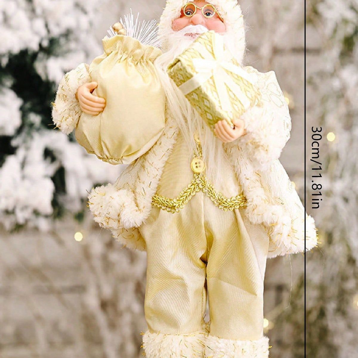 VATYERTY - 1 pieza-14 pulgadas sentado Chef Papá Noel para el hogar #6