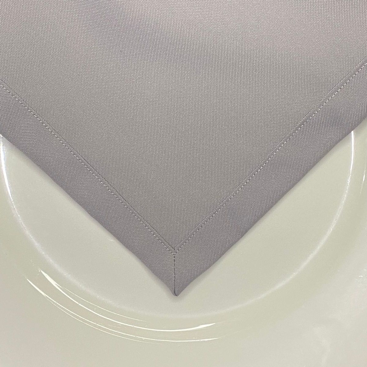 GENERICO - Servilletas de tela lino color gris plomo juego de 4 - 40 X 40cm