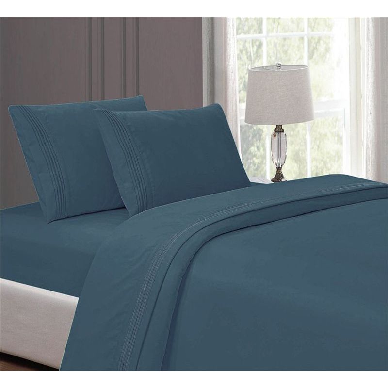 CASATEX - Juego de sabanas Queen 100% algodón con bordado