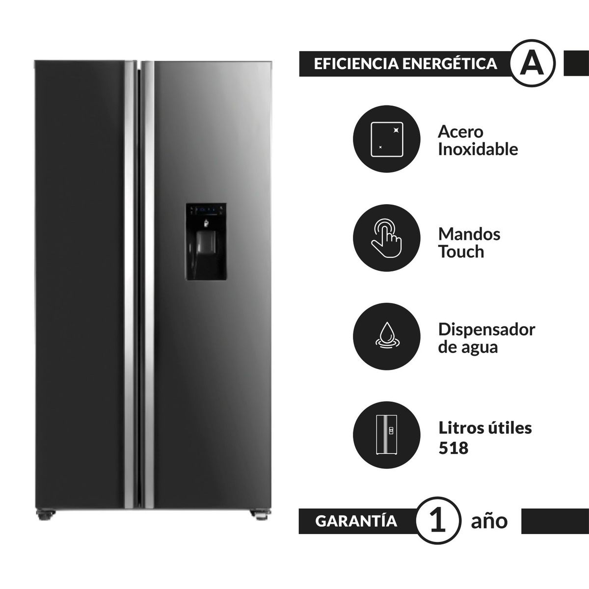 FDV - Refrigerador FDV Deluxe Prestige SBS Inox 2.0