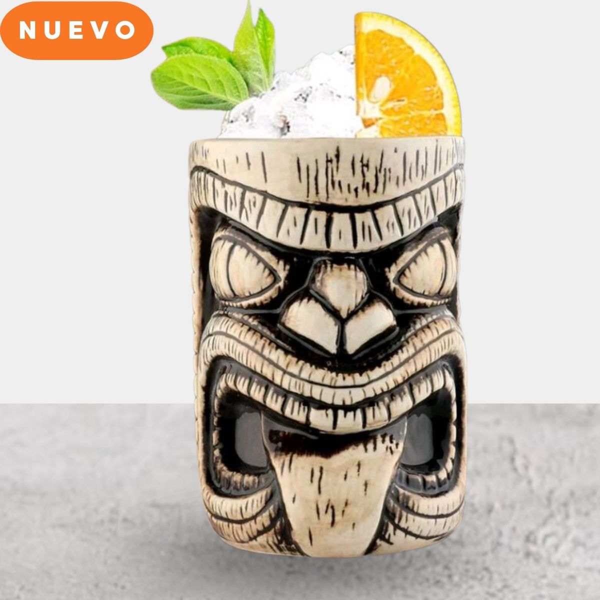 GENERICO - Vaso Tiki de 450 ml para tragos