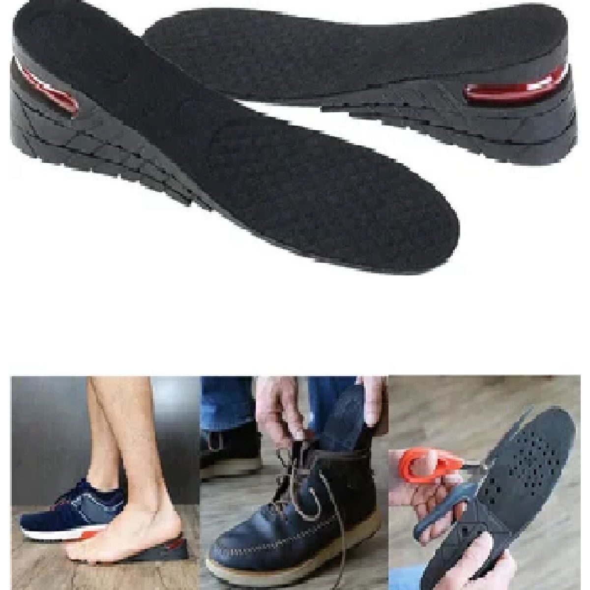 GENERICO - Plantilla Invisible Elevadora de Estatura Hasta 6 cm