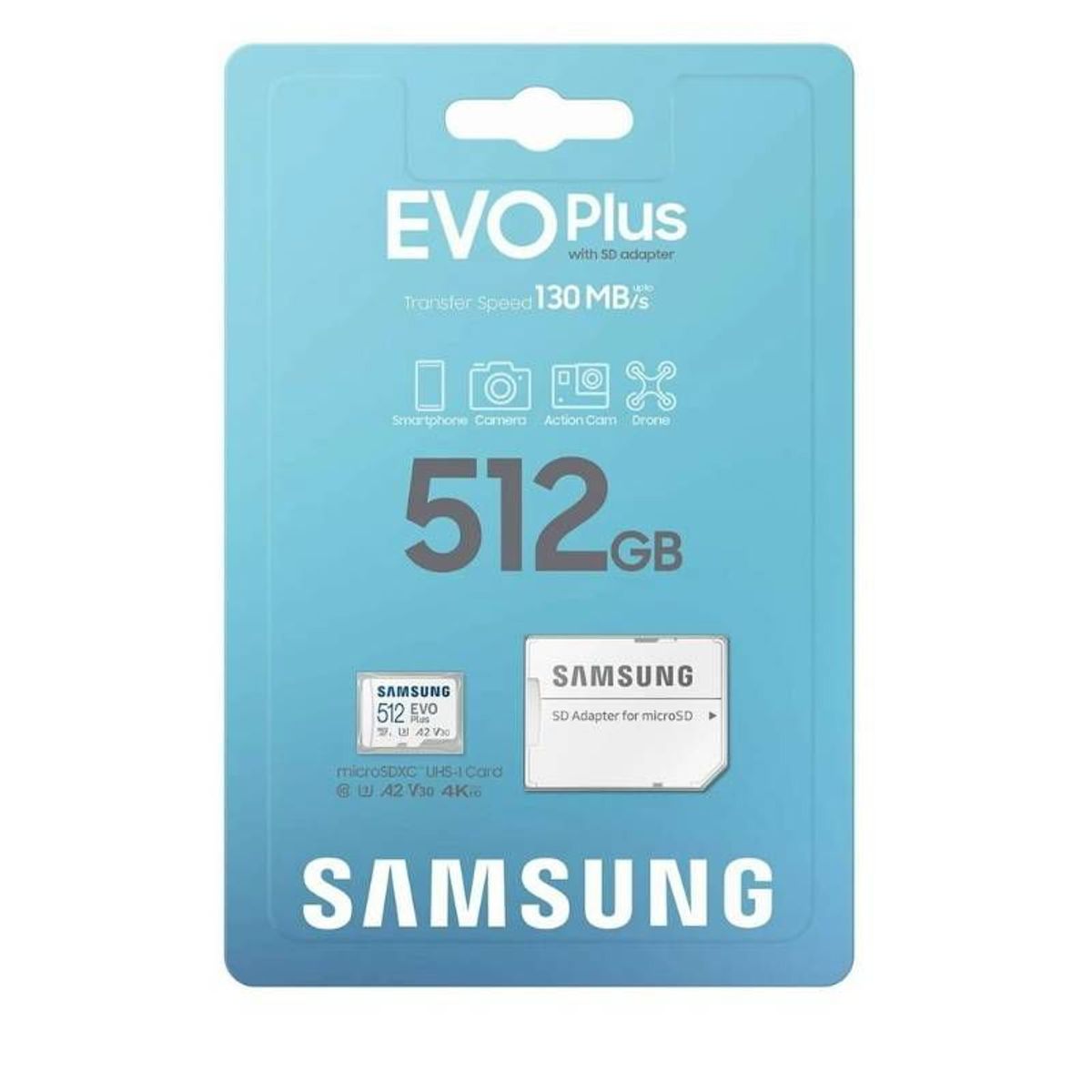 SAMSUNG - Memoria Micro SD Samsung  512GB Evo Plus