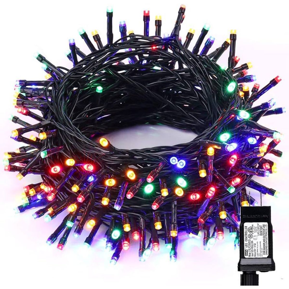 GENERICO - Luces para Árbol 100 Led 5 Secuencias Color Multicolor x 100 luces