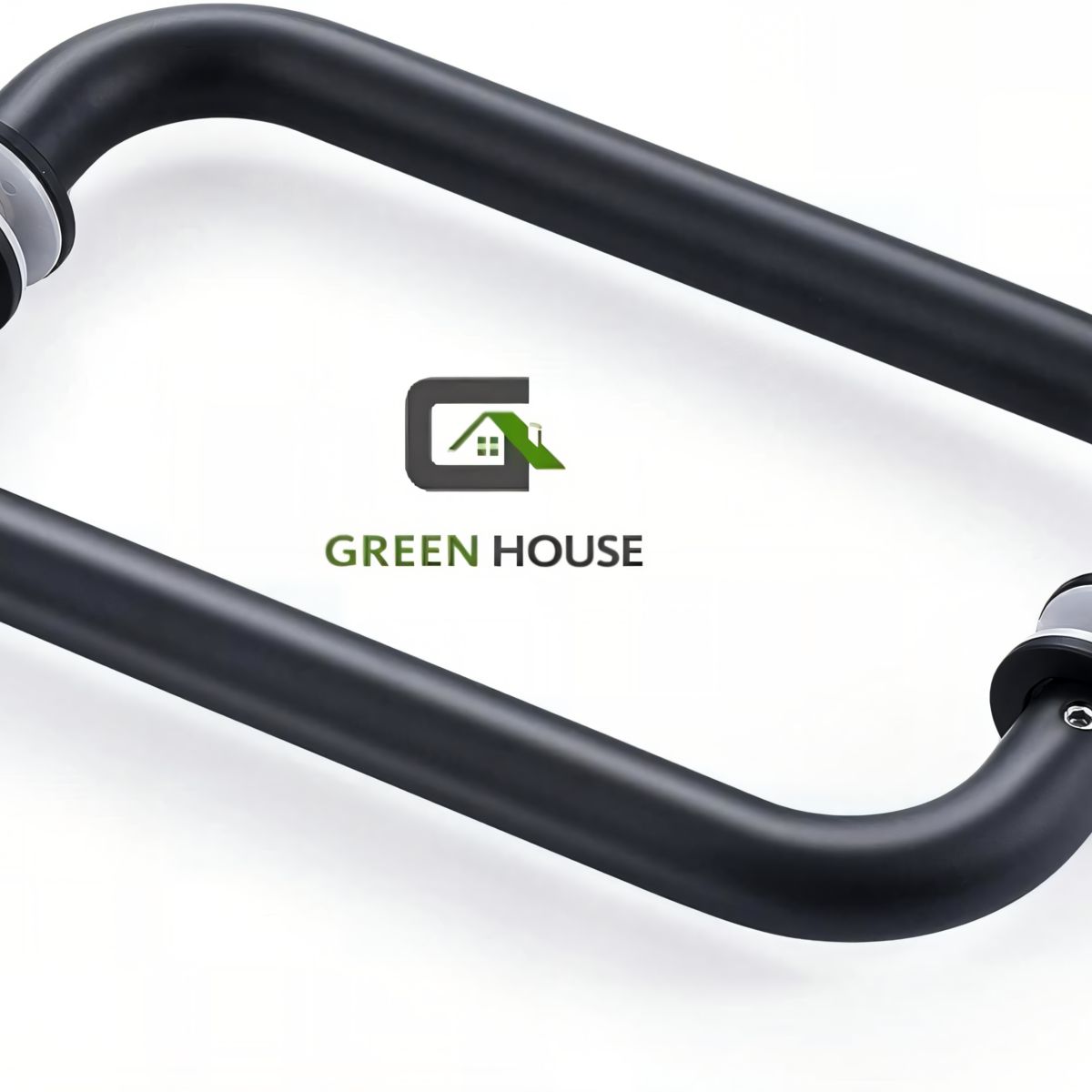 GREEN HOUSE - MANILLON - JALADOR - TIRADOR  C NEGRO  PUERTAS DE VIDRIO (EJE 300)