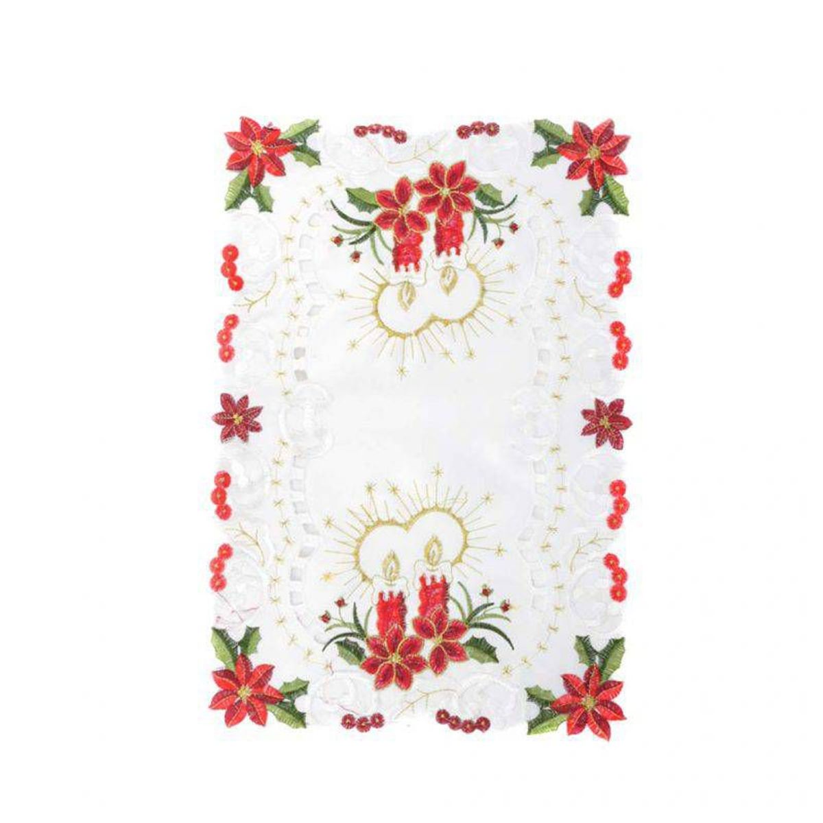 GENERICO - 6 Individual para Mesa Navideño 28.5 x 42.5 cm Adorno de Navidad