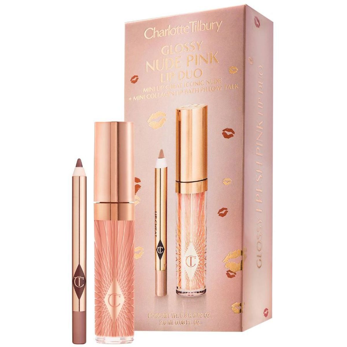 CHARLOTTE TILBURY - Pack Mini para Labios Charlotte Tilbury - Nude Pink.