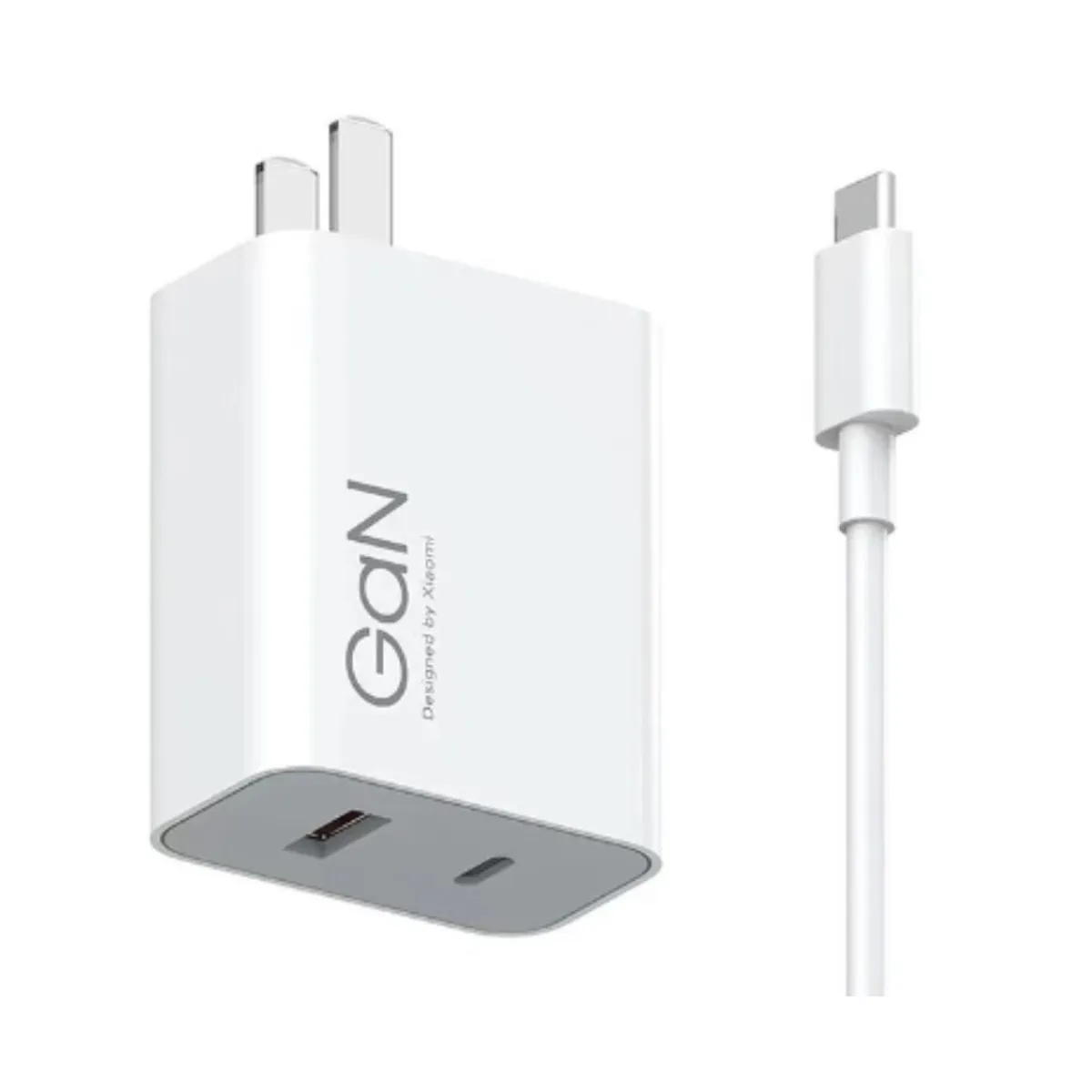 XIAOMI - Xiaomi GaN de 67W Cargador de Pared de doble puerto USB-C y USB-A
