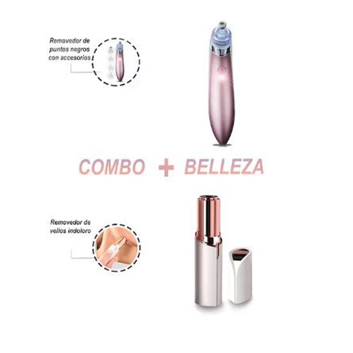 GENERICO - REMOVEDOR DE PUNTOS NEGROS  MINI REMOVEDOR DE VELLO FACIAL