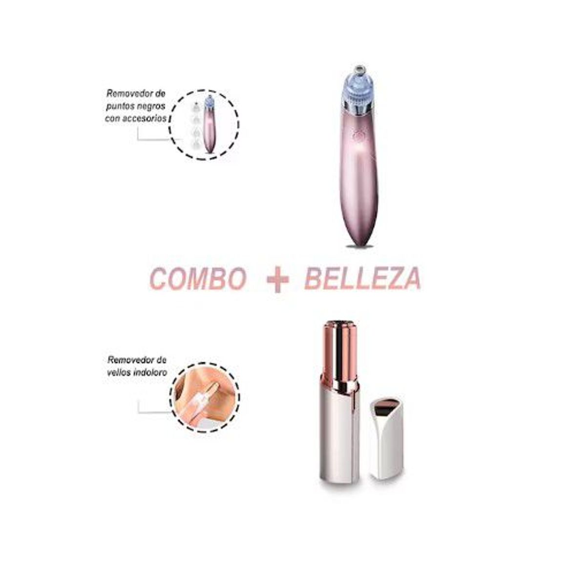 GENERICO - REMOVEDOR DE PUNTOS NEGROS  MINI REMOVEDOR DE VELLO FACIAL