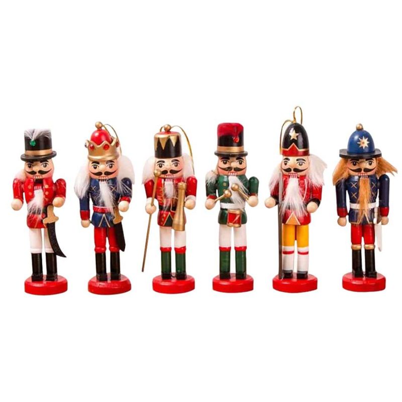 GENERICO - Cascanueces Navidad Soldados 13 cms - Set x 06