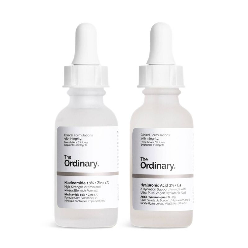 THE ORDINARY - Niacinamide 10 1zinc y Hyaluronic Acid 2  B5 The Ordinary Duo Pack Hidratación