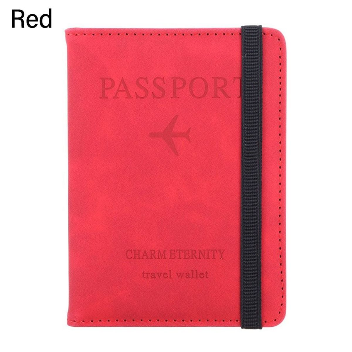 KAST PE - Porta Pasaporte Travel Wallet Modelo RFID BLOCKING - Rojo