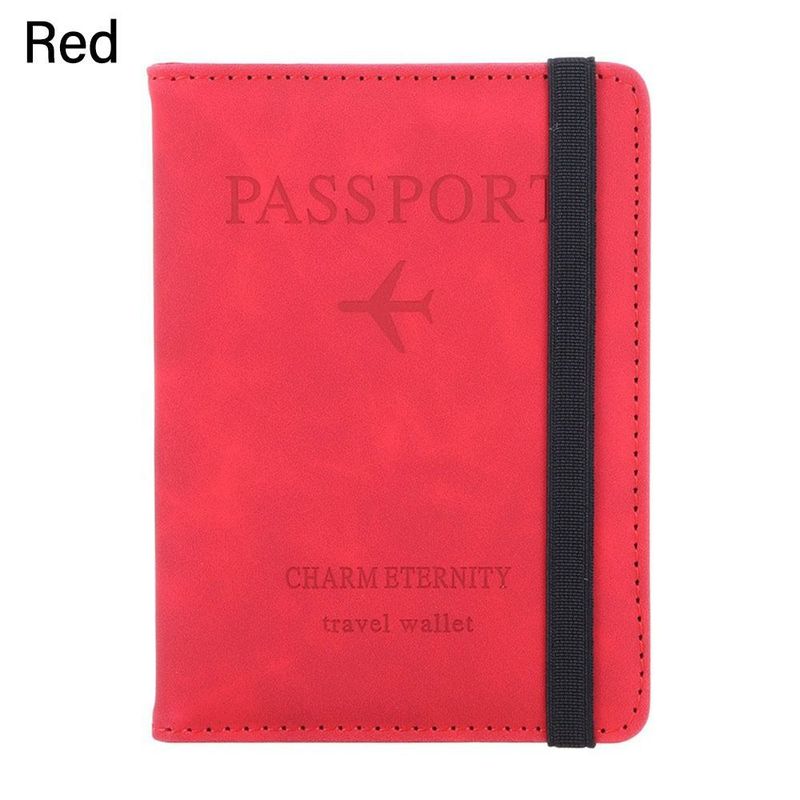 KAST PE - Porta Pasaporte Travel Wallet Modelo RFID BLOCKING - Rojo
