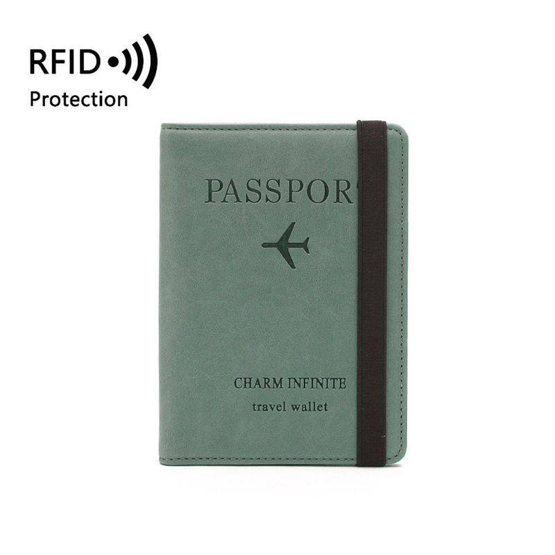 KAST PE - Porta Pasaporte Travel Wallet Modelo RFID BLOCKING -Verde