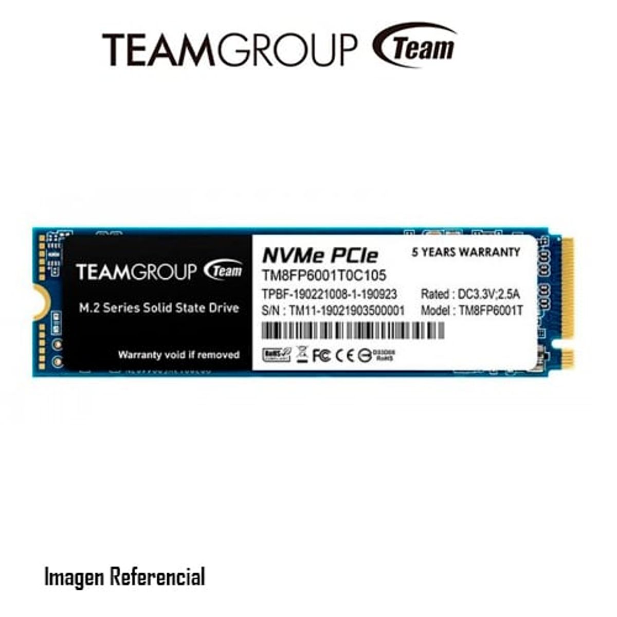 TEAMGROUP - DISCO SOLIDO SSD TEAMGROUP MP33 GEN3X4 1TB M.2 P/N: TM8FP6001T0C101