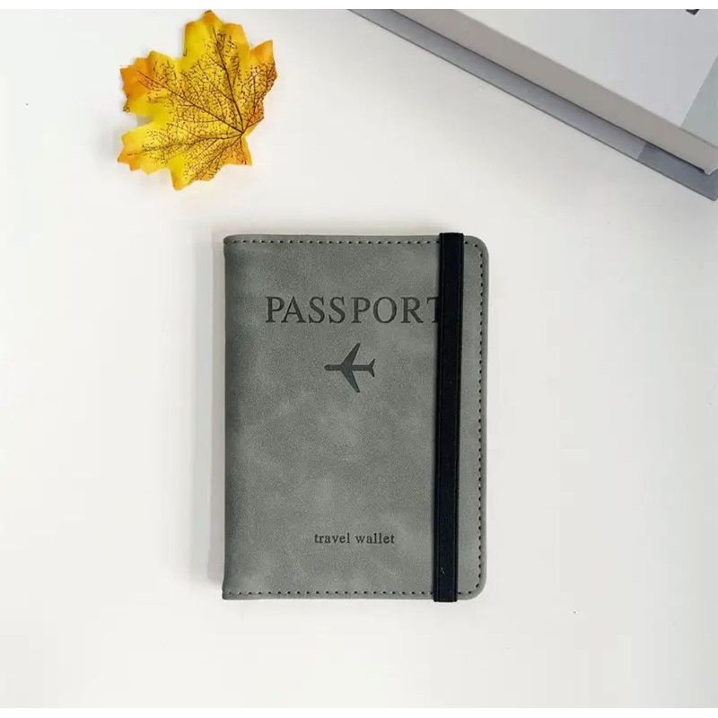 KAST PE - Porta Pasaporte Travel Wallet Modelo RFID BLOCKING - Gris