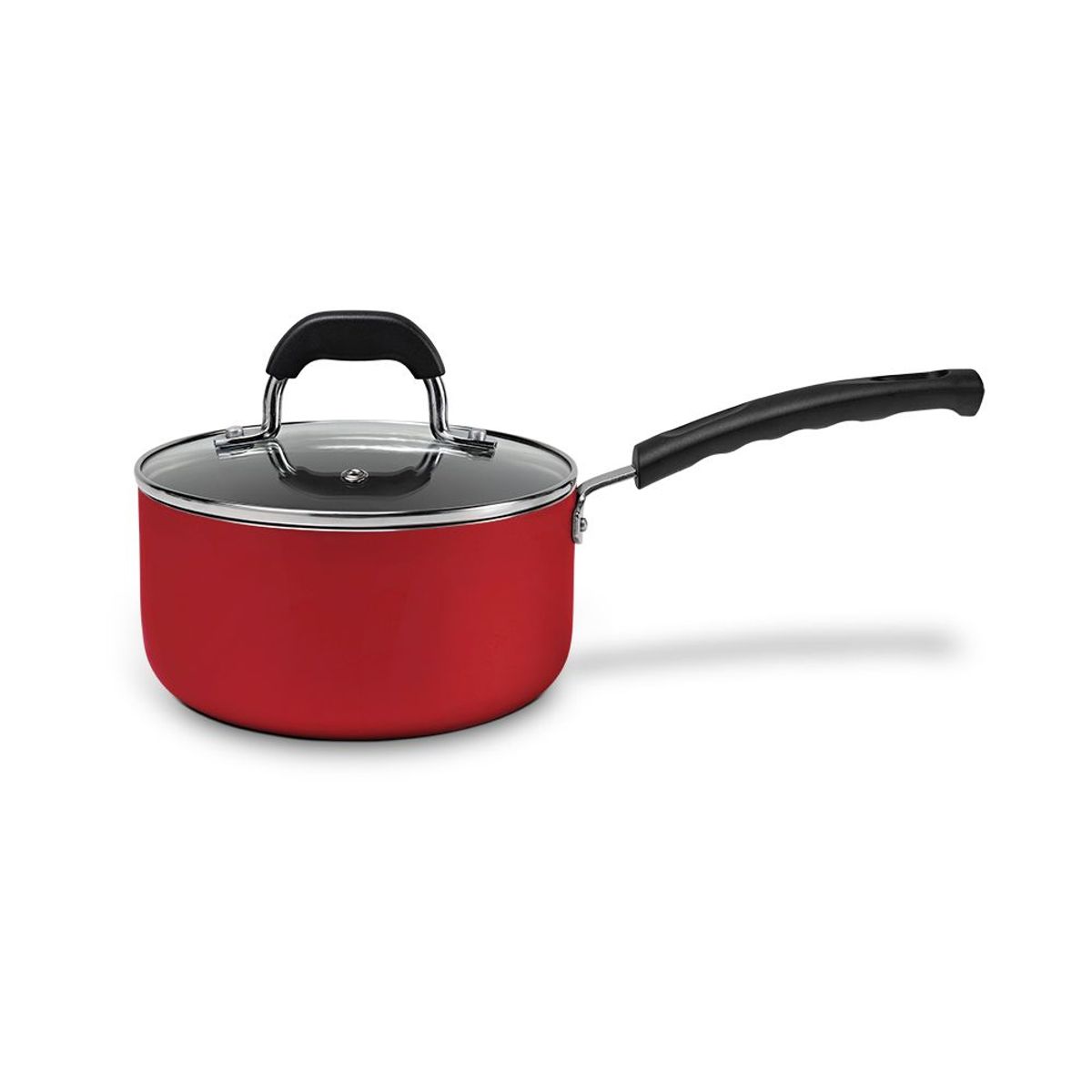 BRINOX - Olla Con Tapa 20cm 2.65L Brinox Saffron Rojo