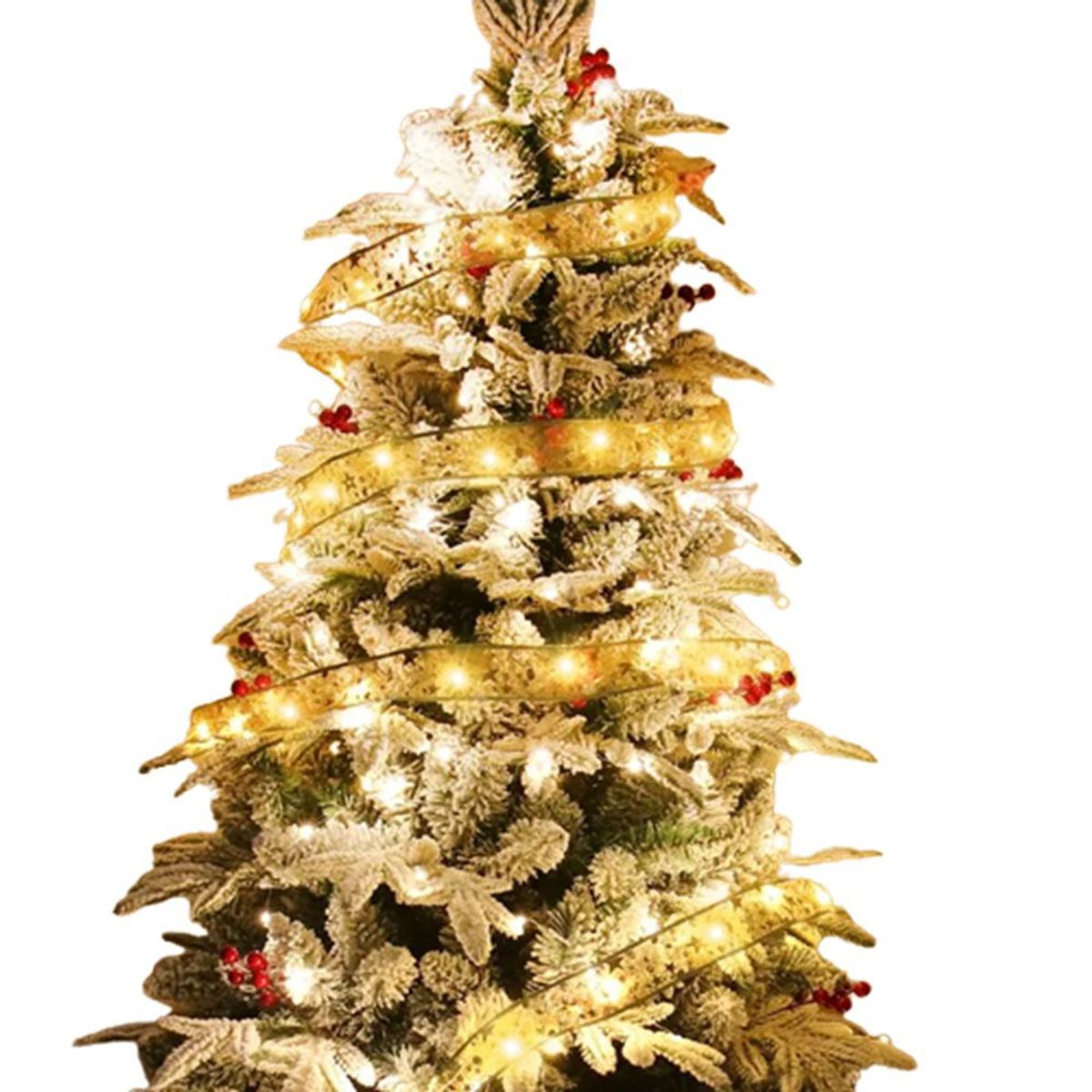 GENERICO - Cinta Guirnaldas Dorado Arbolito Navidad Año Nuevo Decoración Genieka