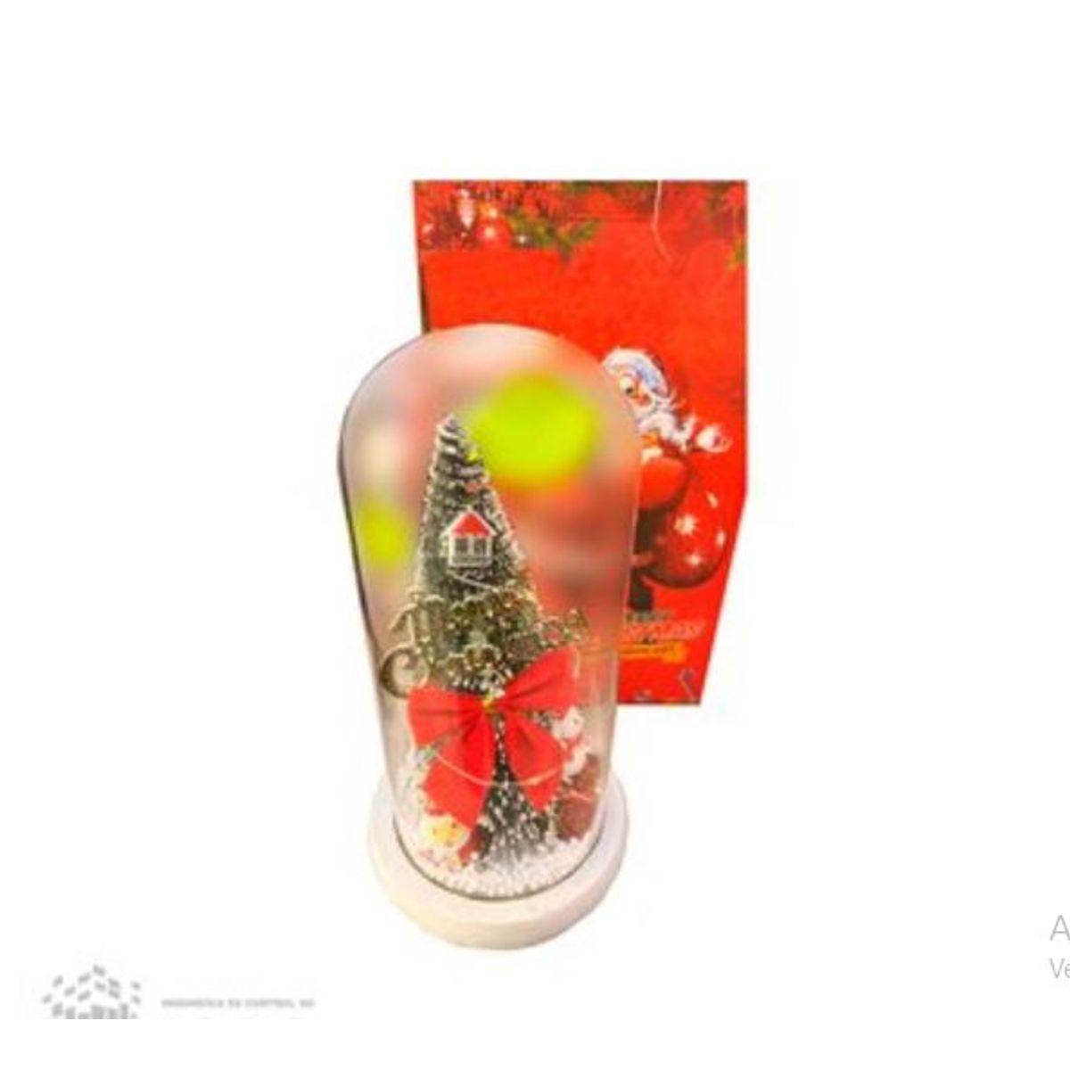 GENERICO - CAPSULA CON LUZ LED NAVIDEÑO DE ADORNO NAVIDEÑO