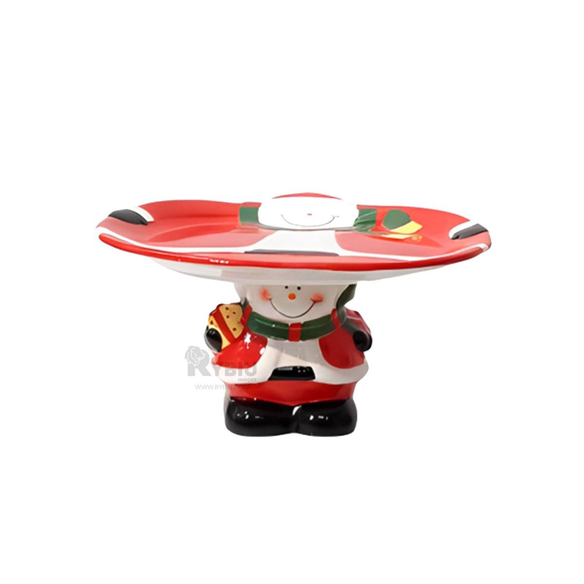 GENERICO - Porta Torta Navideño Con Diseño Muñeco De Nieve