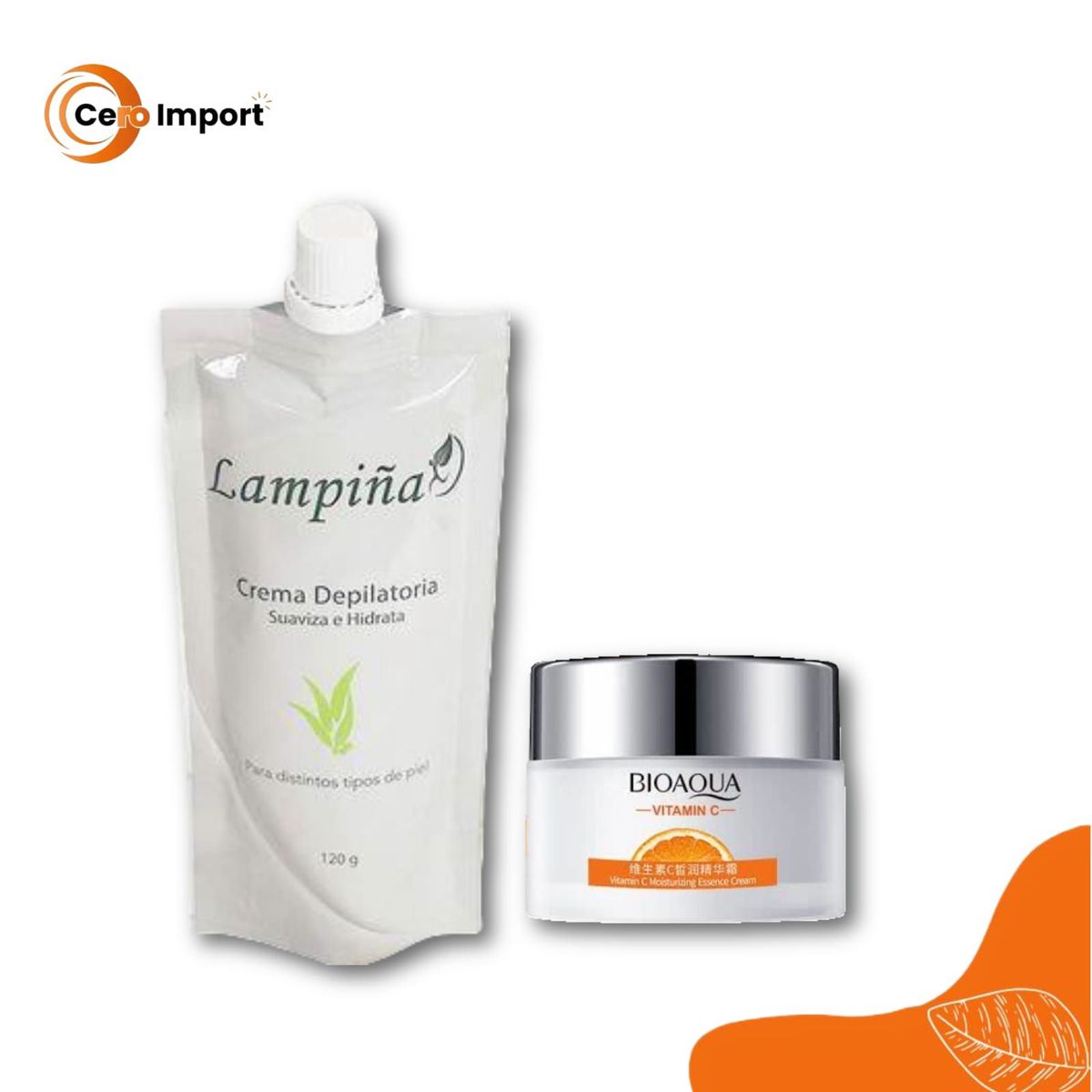 BIOAQUA - PACK CREMA DEPILADOR y CREMA HIDRATANTE VITAMINA C - BIOAQUA