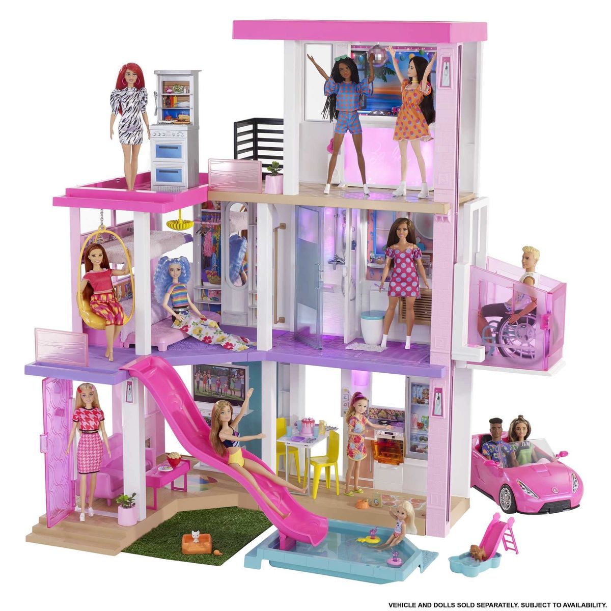BARBIE - Casa Barbie Dreamhouse De Ensueños 3 Pisos Mansion Original