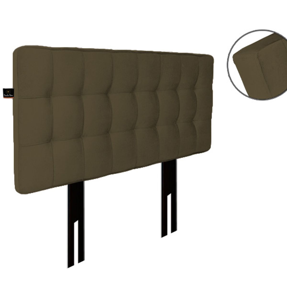 BARAKA HOME - Cabecera Maltes Patas Desmontables 1.5 plz - Chocolate