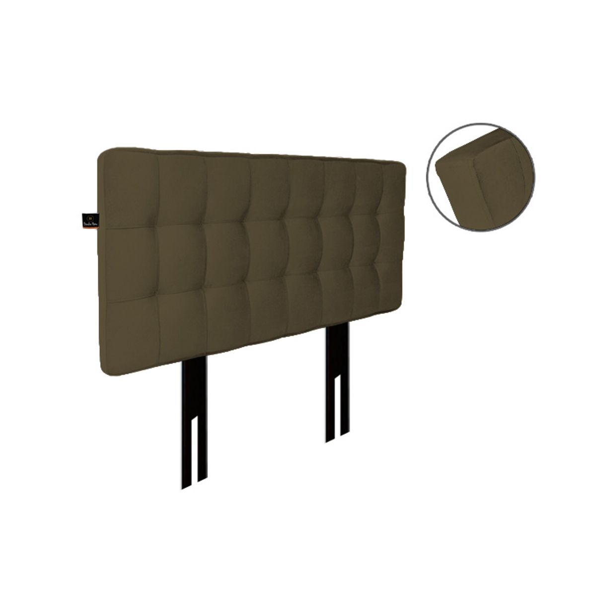 BARAKA HOME - Cabecera Maltes Patas Desmontables 1.5 plz - Chocolate