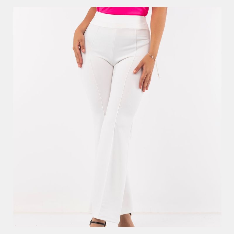 GENERICO - Pantalón Palazzo Scuba Marina Mujer