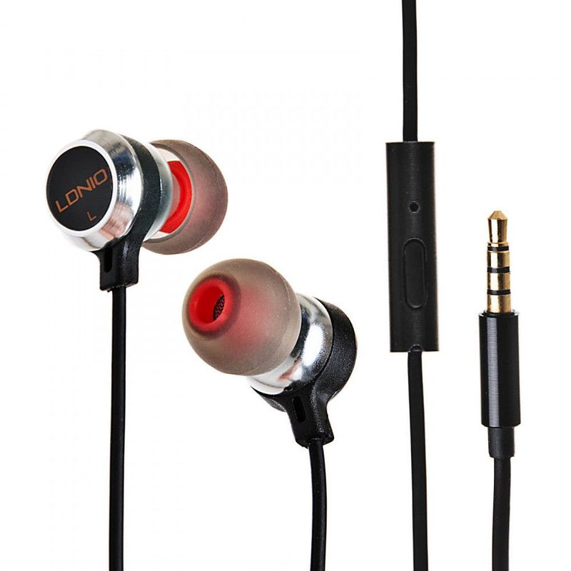 LDNIO - Auriculares con Cable HP02 Audífonos Intrauditivos con Control Remoto